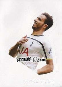 Cromo Nacer Chadli (Tottenham Hotspur) - Premier League Inglese 2014-2015 - Topps