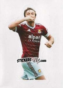 Sticker Mark Noble (West Ham United) - Premier League Inglese 2014-2015 n. 282 - Topps