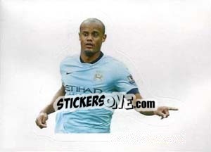 Figurina Vincent Kompany (Manchester City) - Premier League Inglese 2014-2015 - Topps