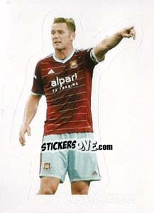 Sticker Kevin Nolan (West Ham United) - Premier League Inglese 2014-2015 n. 302 - Topps