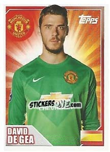 Sticker David de Gea - Premier League Inglese 2014-2015 n. 309 - Topps