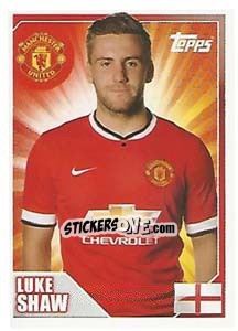 Sticker Luke Shaw - Premier League Inglese 2014-2015 n. 311 - Topps