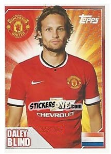 Figurina Daley Blind - Premier League Inglese 2014-2015 - Topps
