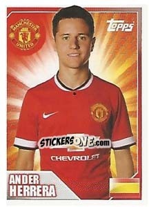 Sticker Ander Herrera - Premier League Inglese 2014-2015 n. 317 - Topps