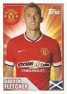 Sticker Darren Fletcher - Premier League Inglese 2014-2015 - Topps