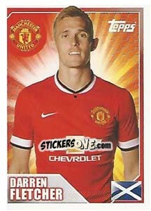 Sticker Darren Fletcher - Premier League Inglese 2014-2015 n. 318 - Topps