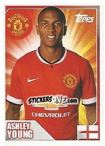 Sticker Ashley Young - Premier League Inglese 2014-2015 - Topps