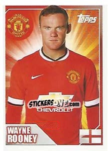 Figurina Wayne Rooney - Premier League Inglese 2014-2015 - Topps