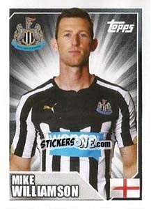 Cromo Mike Williamson - Premier League Inglese 2014-2015 n. 334 - Topps