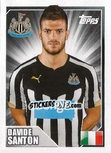 Sticker Davide Santon - Premier League Inglese 2014-2015 n. 339 - Topps