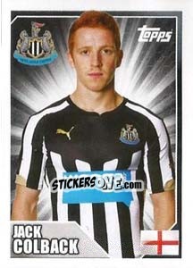 Figurina Jack Colback - Premier League Inglese 2014-2015 - Topps