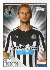 Sticker Siem de Jong - Premier League Inglese 2014-2015 n. 344 - Topps