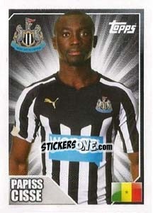 Sticker Papiss Cissé - Premier League Inglese 2014-2015 n. 348 - Topps