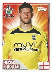 Sticker Fraser Forster - Premier League Inglese 2014-2015 n. 381 - Topps