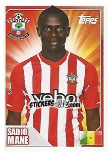 Sticker Sadio Mané - Premier League Inglese 2014-2015 n. 391 - Topps