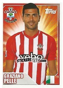 Sticker Graziano Pellè - Premier League Inglese 2014-2015 n. 397 - Topps