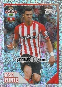 Sticker José Fonte (Captain) - Premier League Inglese 2014-2015 n. 398 - Topps