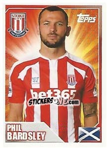 Sticker Phil Bardsley - Premier League Inglese 2014-2015 n. 406 - Topps