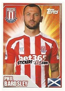 Cromo Phil Bardsley - Premier League Inglese 2014-2015 - Topps