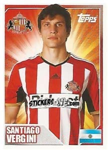 Cromo Santiago Vergini - Premier League Inglese 2014-2015 n. 430 - Topps