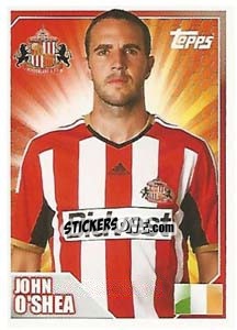 Sticker John O'Shea - Premier League Inglese 2014-2015 n. 432 - Topps