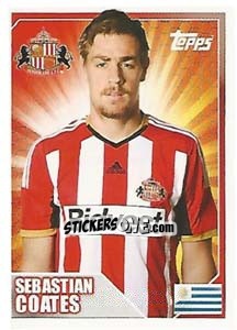 Cromo Sebastián Coates - Premier League Inglese 2014-2015 - Topps