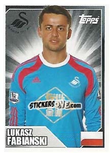 Figurina Lukasz Fabiański - Premier League Inglese 2014-2015 - Topps