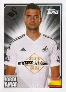 Sticker Jordi Amat - Premier League Inglese 2014-2015 n. 457 - Topps