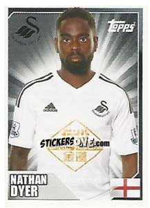 Figurina Nathan Dyer - Premier League Inglese 2014-2015 - Topps