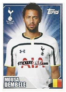 Sticker Mousa Dembélé - Premier League Inglese 2014-2015 n. 485 - Topps