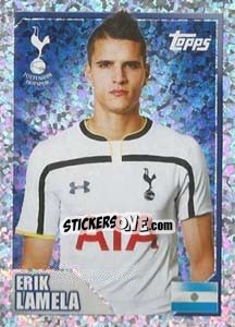 Sticker Erik Lamela - Premier League Inglese 2014-2015 n. 488 - Topps