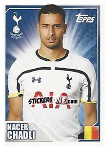 Sticker Nacer Chadli - Premier League Inglese 2014-2015 n. 489 - Topps