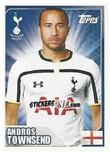 Sticker Andros Townsend - Premier League Inglese 2014-2015 n. 490 - Topps