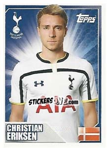 Figurina Christian Eriksen - Premier League Inglese 2014-2015 - Topps