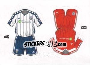 Sticker Home/Away Kit (498A, 498B) - Premier League Inglese 2014-2015 - Topps