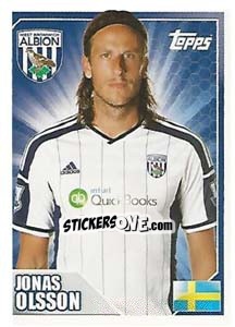 Sticker Jonas Olsson - Premier League Inglese 2014-2015 n. 504 - Topps