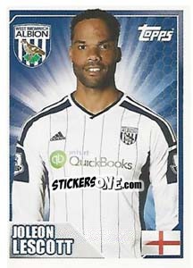 Sticker Joleon Lescott - Premier League Inglese 2014-2015 n. 505 - Topps