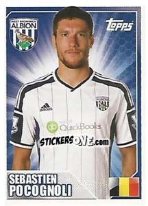 Sticker Sébastien Pocognoli - Premier League Inglese 2014-2015 n. 507 - Topps