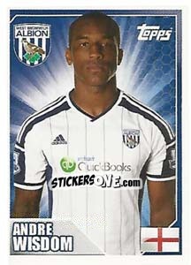 Sticker Andre Wisdom - Premier League Inglese 2014-2015 - Topps