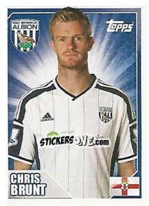 Sticker Chris Brunt - Premier League Inglese 2014-2015 n. 510 - Topps