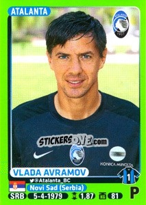 Sticker Vlada Avramov - Calciatori 2014-2015 - Panini