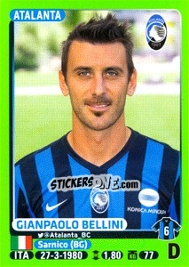 Sticker Gianpaolo Bellini - Calciatori 2014-2015 n. 12 - Panini