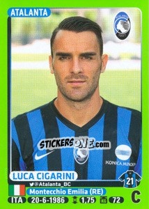 Sticker Luca Cigarini - Calciatori 2014-2015 n. 17 - Panini
