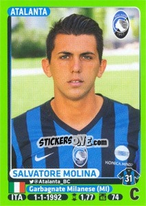 Sticker Salvatore Molina - Calciatori 2014-2015 n. 20 - Panini
