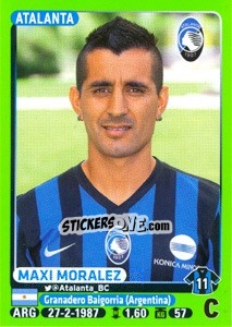 Sticker Maxi Moralez - Calciatori 2014-2015 n. 22 - Panini