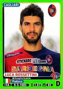 Sticker Luca Rossettini - Calciatori 2014-2015 n. 36 - Panini