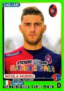 Cromo Nicola Murru - Calciatori 2014-2015 - Panini