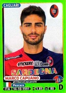 Sticker Marco Capuano - Calciatori 2014-2015 n. 40 - Panini