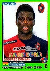 Figurina Godfred Donsah - Calciatori 2014-2015 n. 41 - Panini