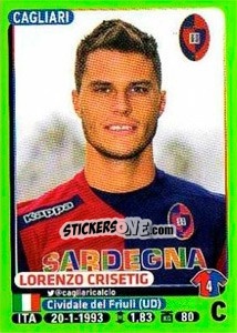 Sticker Lorenzo Crisetig - Calciatori 2014-2015 n. 44 - Panini